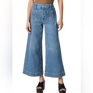 PAIGE Flare Wide-Leg Denim Jeans